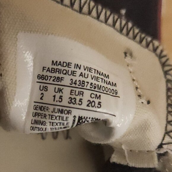 Converse Chuck Taylor Girl's Charcoal Grey Sneaker Ribbon Laces 2 - Picture 7 of 7